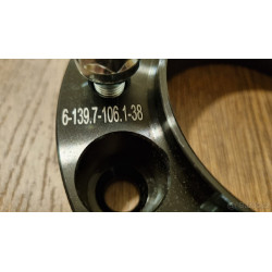 Rozšiřovací podložky 6x139,7 CB106 šířka 38mm