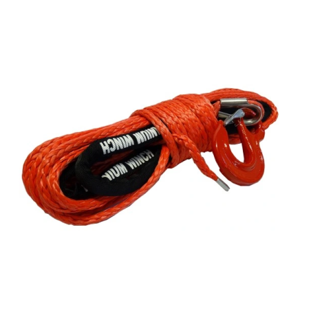 Synthetické lano pro navijáky 12 mm x 28 m červené