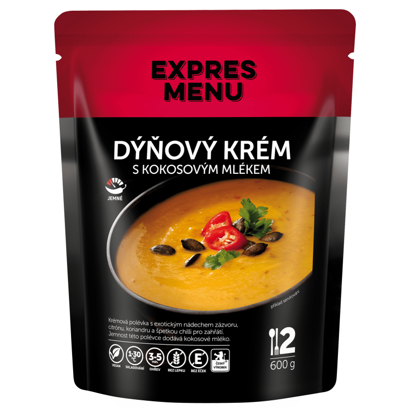 Dýňový krém s kokosovým mlékem (2 porce) - 600 g