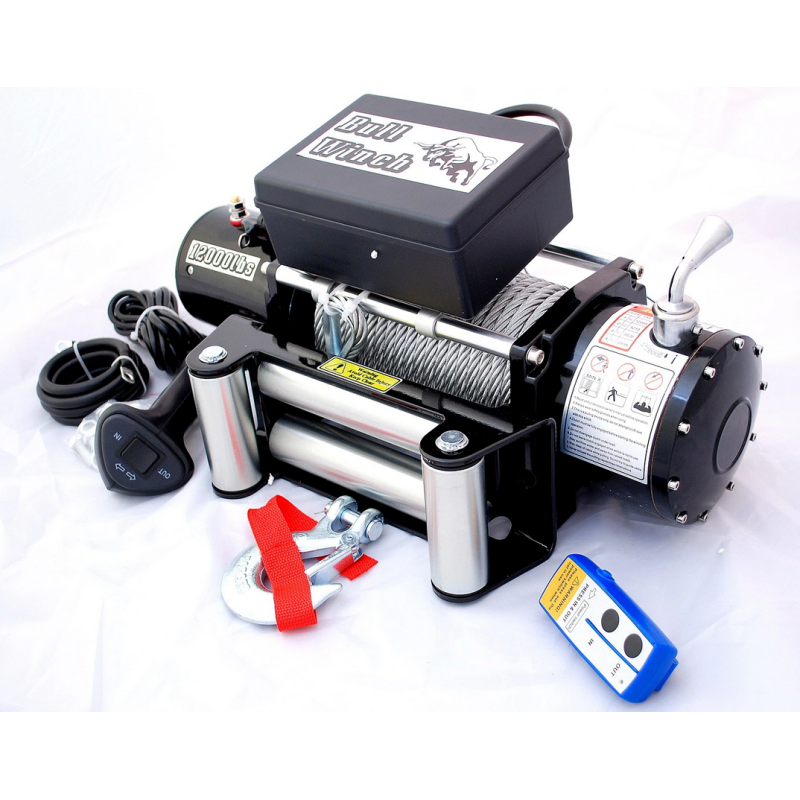 Naviják s ocelovým lanem BullWinch 12000 lbs - 5,5 t